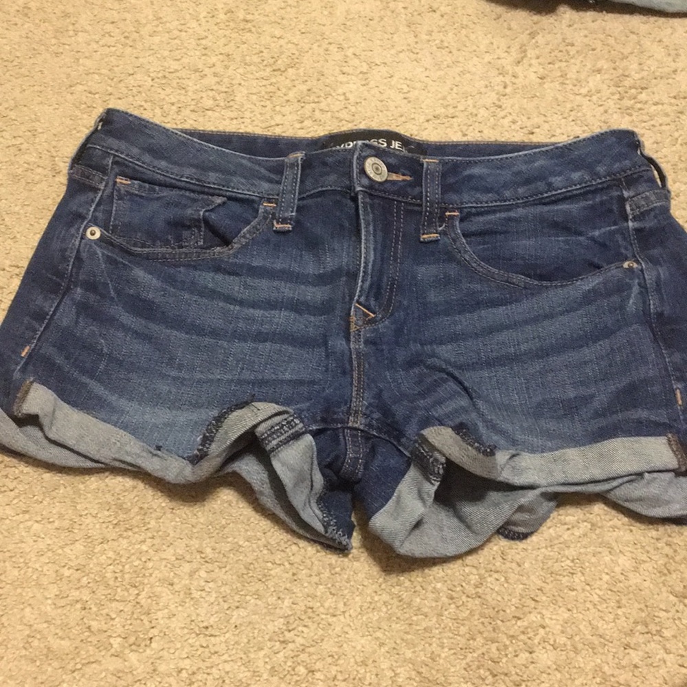 Express jean shorts size 4. Two pairs